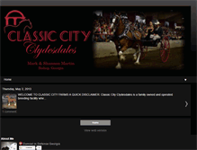 Tablet Screenshot of classiccityclydesdales.com